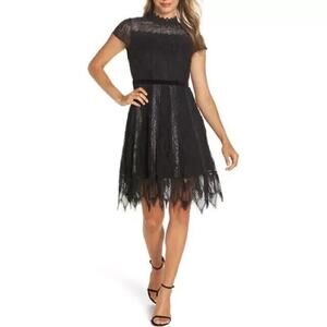 Foxiedox Black Lace Mini Dress